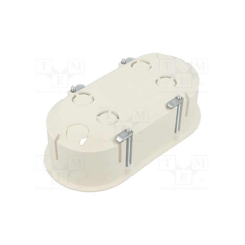1 pcs x JONEX - PK-62/45G WHITE - Enclosure: junction box, Ø: 62mm, Z: 45mm, plaster embedded, white