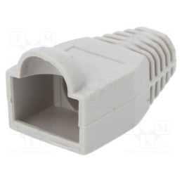 10 pcs x LOGILINK - MP0063 - RJ45 plug boot, 6.5mm, grey