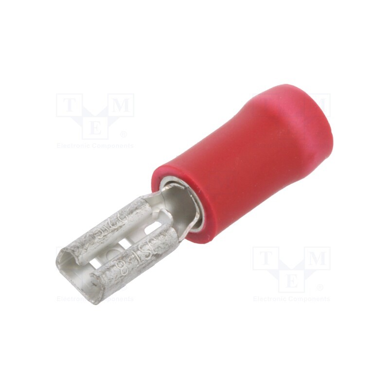 10 pcs x JST - FVDDF1.25-110A-8 RD (S)(LF) K - Terminal: flat, 2.8mm, 0.8mm, female, 0.5÷1.5mm2, crimped, red