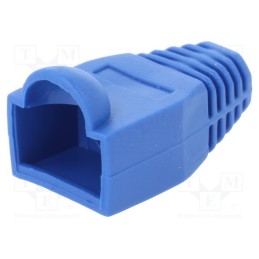 10 pcs x LOGILINK - MP0066 - RJ45 plug boot, 6.5mm, blue
