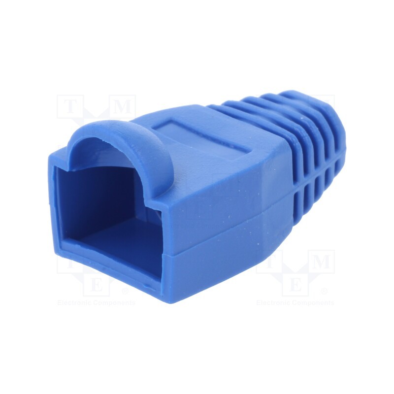 10 pcs x LOGILINK - MP0066 - RJ45 plug boot, 6.5mm, blue