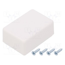 1 pcs x SUPERTRONIC - PP085BW-S - Enclosure: multipurpose, X: 27mm, Y: 39mm, Z: 18mm, ABS, white