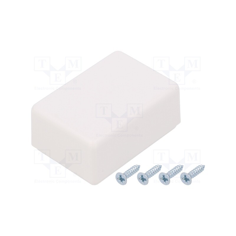 1 pcs x SUPERTRONIC - PP085BW-S - Enclosure: multipurpose, X: 27mm, Y: 39mm, Z: 18mm, ABS, white