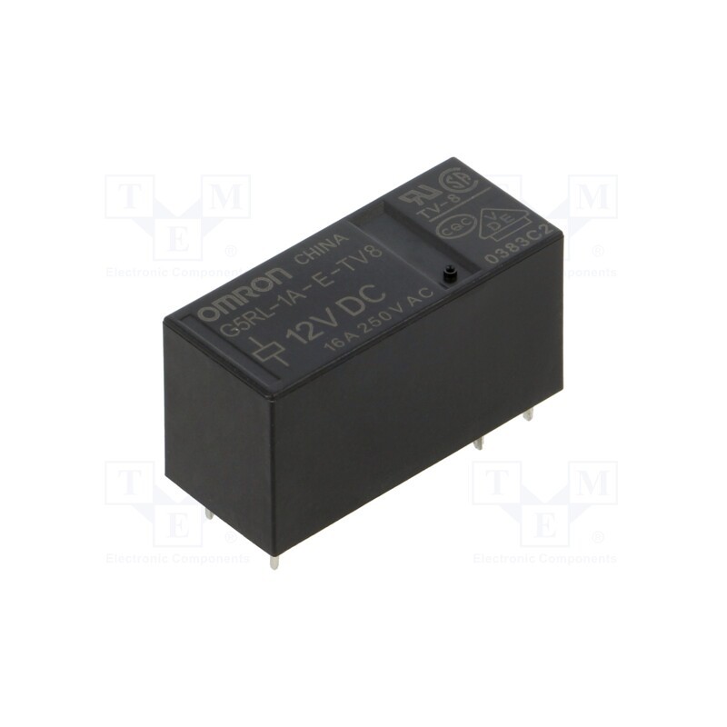 1 pcs x OMRON OCB - G5RL-1A-E-TV8 DC12 - Relay: electromagnetic, SPST-NO, Ucoil: 12VDC, Icontacts max: 16A