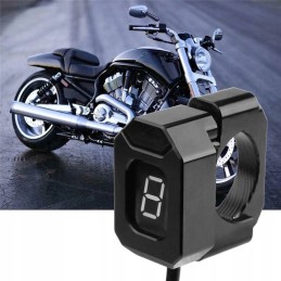 Bracket mounting gear display for quad motorcycle