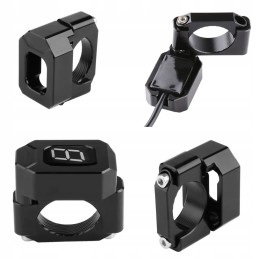 Bracket mounting gear display for quad motorcycle