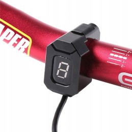 Bracket mounting gear display for quad motorcycle