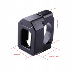 Bracket mounting gear display for quad motorcycle