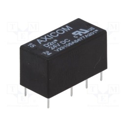 1 pcs x TE Connectivity - 1-1393793-4 - Relay: electromagnetic, DPDT, Ucoil: 24VDC, 3A, 0.5A/125VAC, PCB