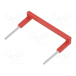 1 pcs x RELPOL - ZGZP4-2 RD - Connection bridge, 10A, 250VAC, Electr.connect: Push-in, red