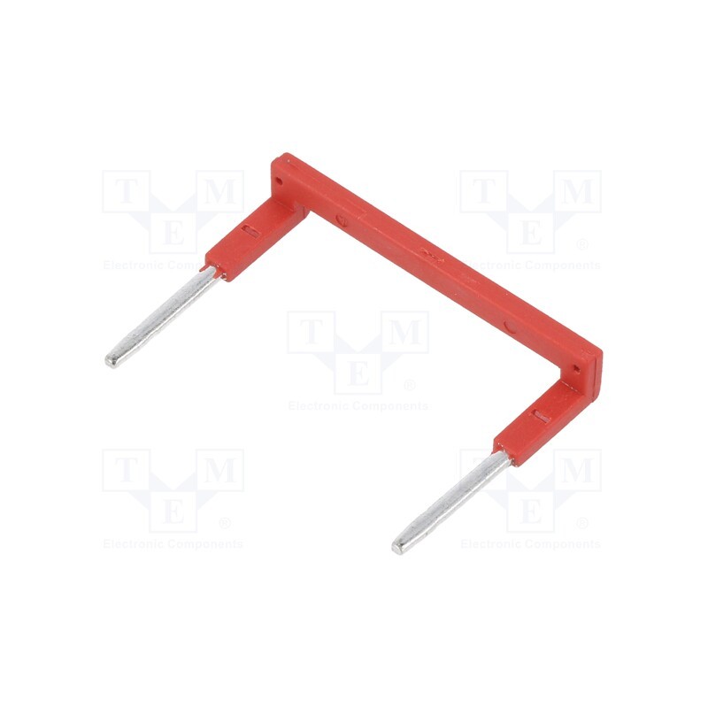 1 pcs x RELPOL - ZGZP4-2 RD - Connection bridge, 10A, 250VAC, Electr.connect: Push-in, red