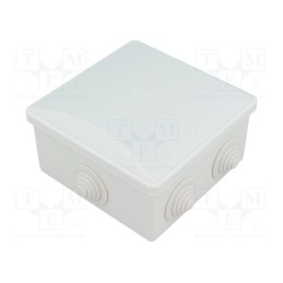1 pcs x PAWBOL - S-BOX 036O - Enclosure: junction box, X: 80mm, Y: 80mm, Z: 40mm, ABS,polystyrene