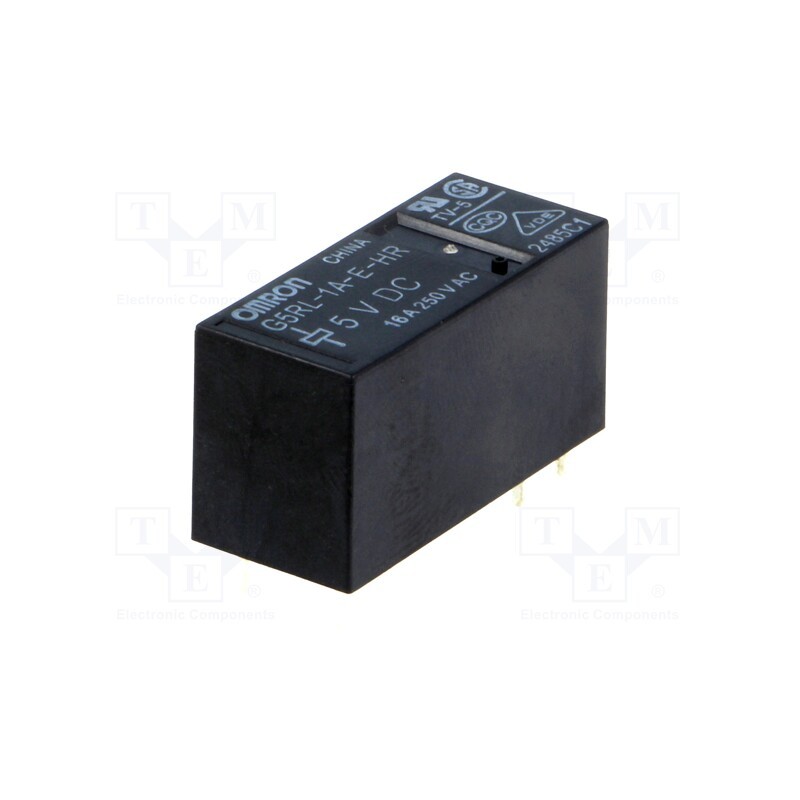 1 pcs x OMRON OCB - G5RL-1A-E-HR 5VDC - Relay: electromagnetic, SPST-NO, Ucoil: 5VDC, Icontacts max: 16A