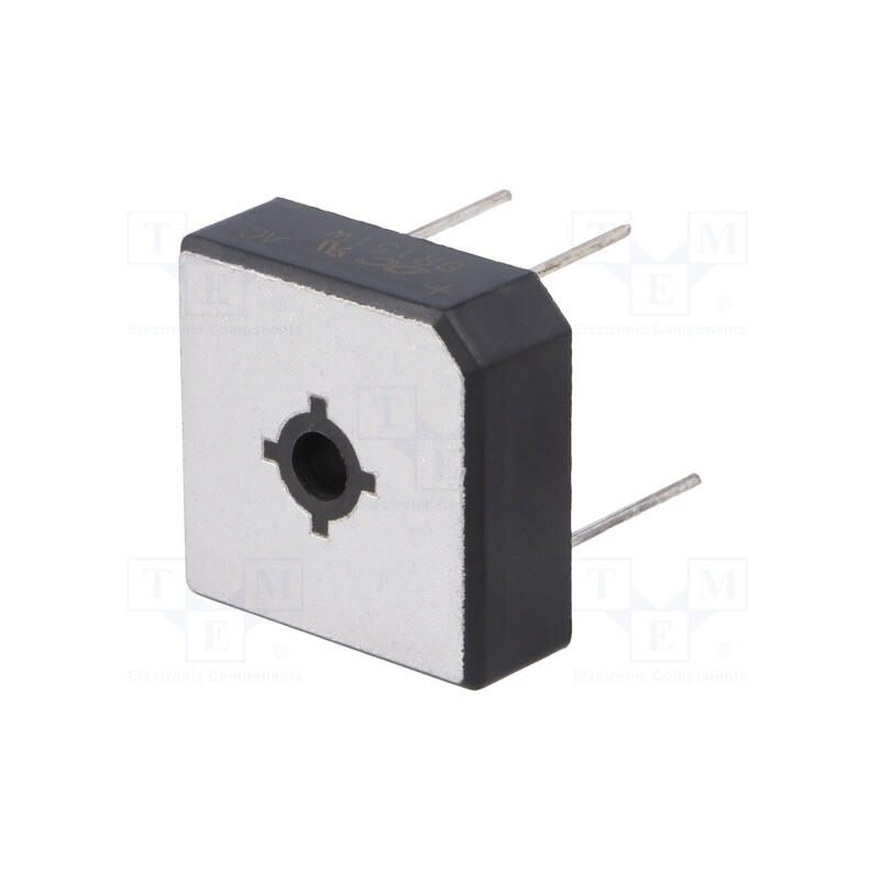 1 pcs x DC COMPONENTS - BR151W - Bridge rectifier: single-phase, Urmax: 100V, If: 15A, Ifsm: 300A