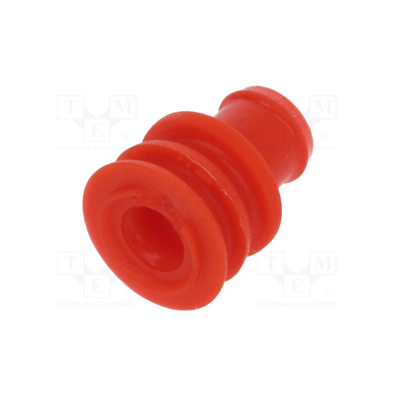 10 pcs x TE Connectivity - 281934-3 - Accessories: gasket for wire, Superseal 1.5, red, Øout: 6.1mm