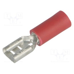 10 pcs x JST - VDADF1.25-187A-5 RD (S)(LF) K - Terminal: flat, 4.8mm, 0.5mm, female, 0.5÷1.5mm2, crimped, red