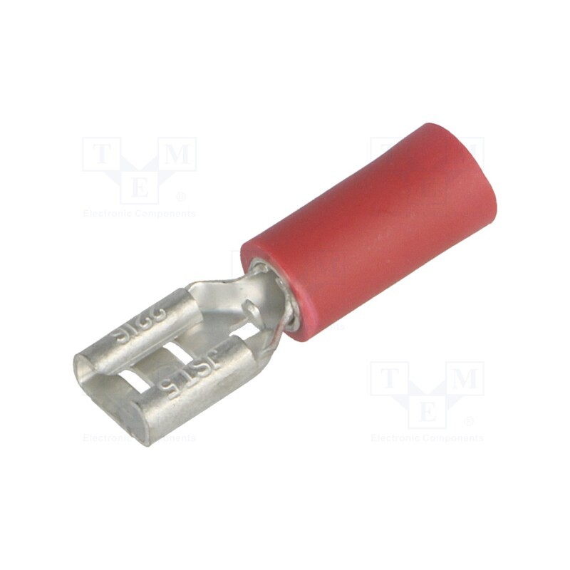 10 pcs x JST - VDADF1.25-187A-5 RD (S)(LF) K - Terminal: flat, 4.8mm, 0.5mm, female, 0.5÷1.5mm2, crimped, red
