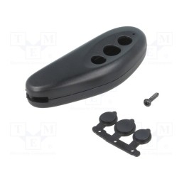 1 pcs x MASZCZYK - P-24/BK - Enclosure: for remote controller, X: 26mm, Y: 68mm, Z: 16mm