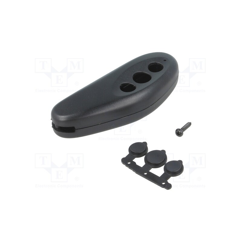 1 pcs x MASZCZYK - P-24/BK - Enclosure: for remote controller, X: 26mm, Y: 68mm, Z: 16mm