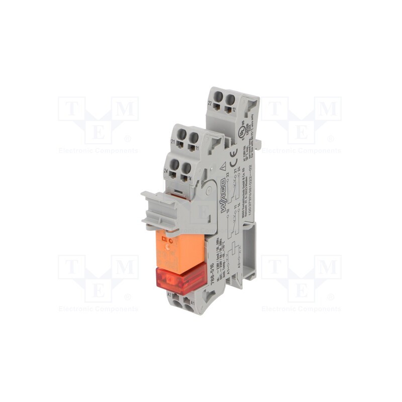 1 pcs x WAGO - 788-516 - Relay: interface, DPDT, Ucoil: 230VAC, 8A, 8A/250VAC