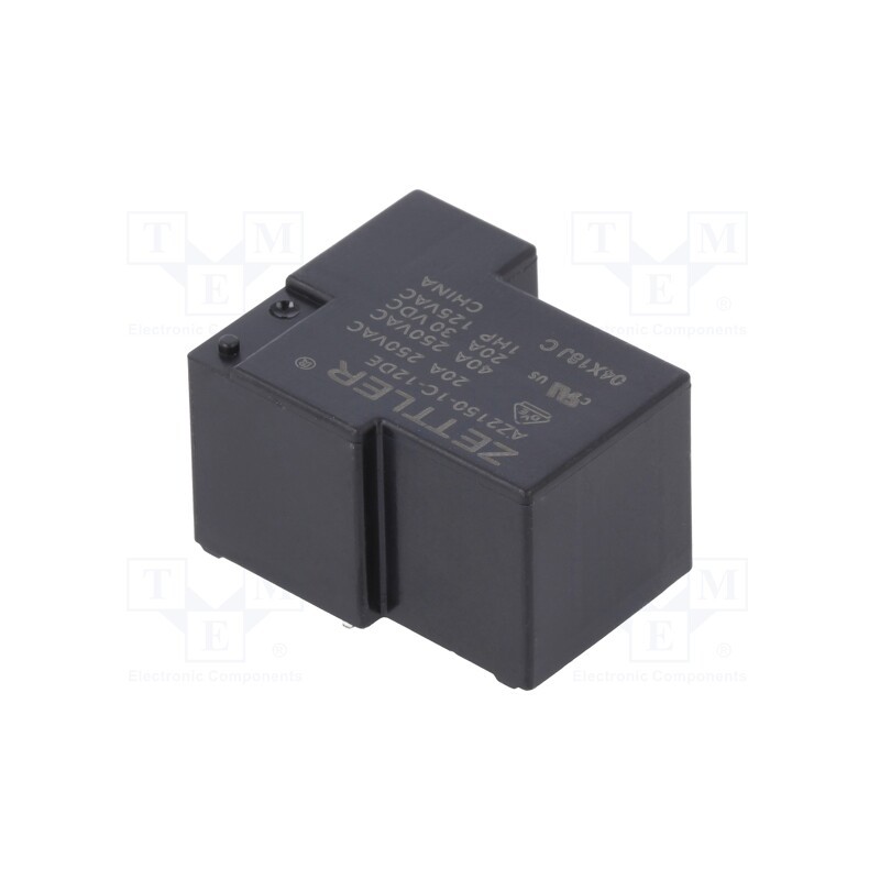 1 pcs x ZETTLER - AZ2150-1C-12DE - Relay: electromagnetic, SPDT, Ucoil: 12VDC, 40A, Series: AZ2150, PCB