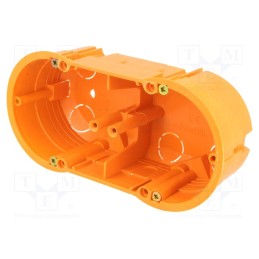 1 pcs x PAWBOL - A.0042WP - Enclosure: junction box, X: 60mm, Y: 136mm, Z: 46mm, IP30, orange
