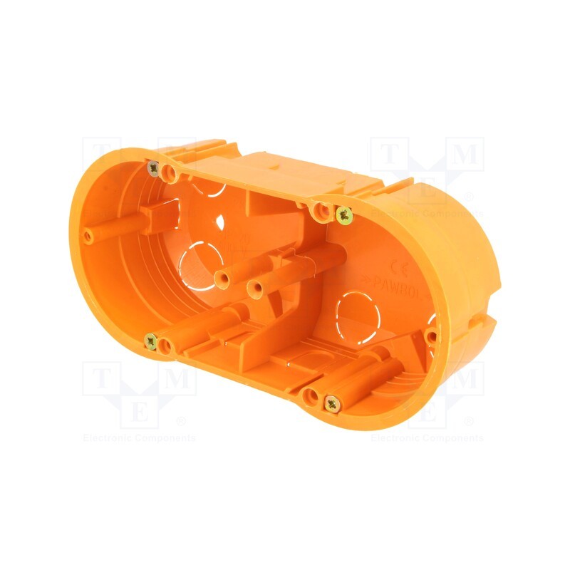 1 pcs x PAWBOL - A.0042WP - Enclosure: junction box, X: 60mm, Y: 136mm, Z: 46mm, IP30, orange
