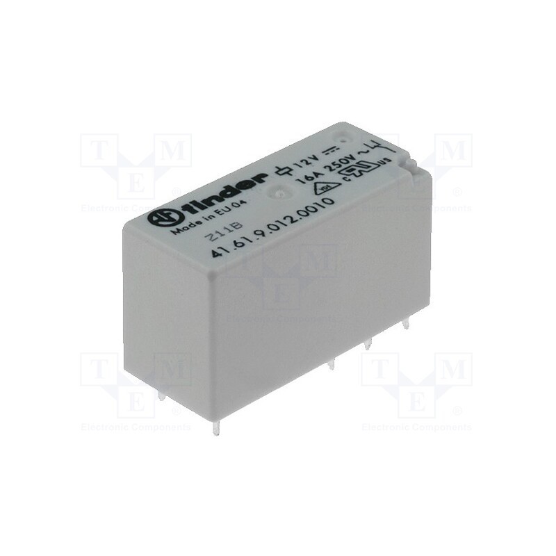 1 pcs x FINDER - 41.61.9.048.0010 - Relay: electromagnetic, SPDT, Ucoil: 48VDC, 30A, 16A/250VAC, PCB
