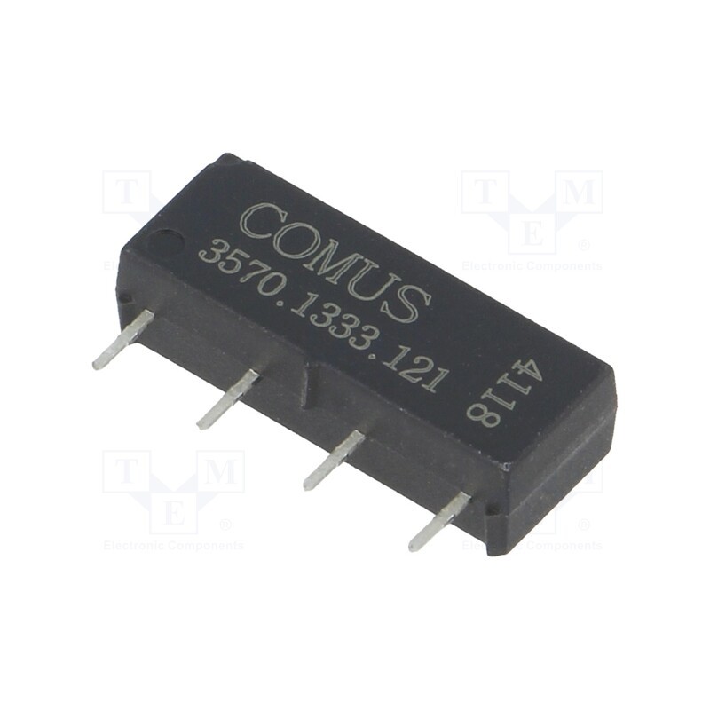 1 pcs x COMUS - 3570.1333.121 - Relay: reed switch, SPST-NO, Ucoil: 12VDC, 500mA, max.200VDC, 10W