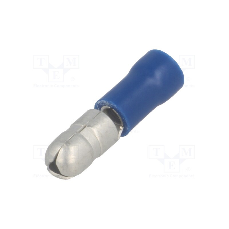 10 pcs x NINIGI - ST-041/B - Terminal: round, male, Ø: 5mm, 1.5÷2.5mm2, crimped, for cable, blue