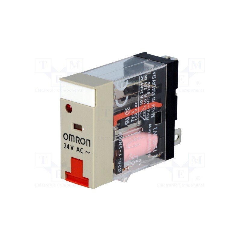 1 pcs x OMRON - G2R-1-SNI 24VAC (S) - Relay: electromagnetic, SPDT, Ucoil: 24VAC, Icontacts max: 10A