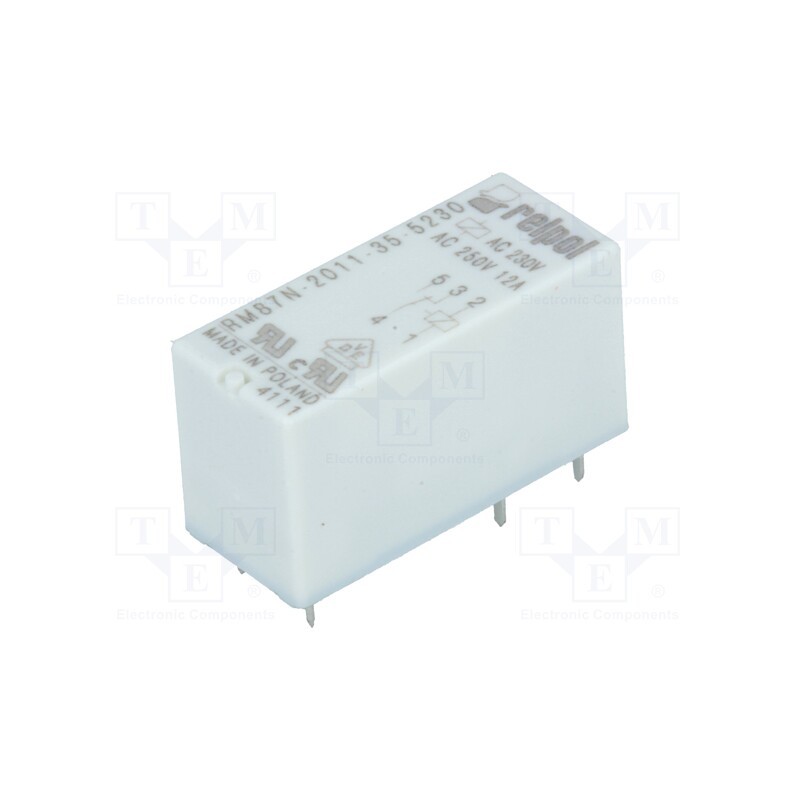 1 pcs x RELPOL - RM87N-2011-35-5230 - Relay: electromagnetic, SPDT, Ucoil: 230VAC, 12A, 12A/250VAC, IP67