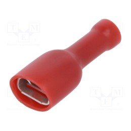 10 pcs x NINIGI - ST-010/R - Terminal: flat, 6.3mm, 0.8mm, female, 0.5÷1.5mm2, crimped, red