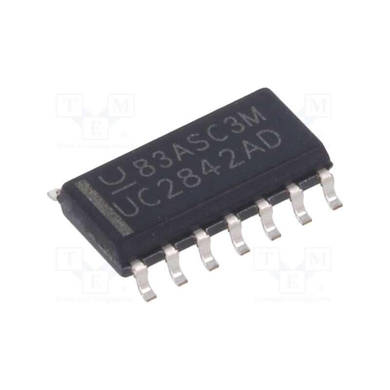1 pcs x TEXAS INSTRUMENTS - UC2842AD - IC: PMIC, PWM controller, SO14, -40÷85°C, Usup: 16÷30V, , SMPS