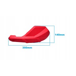 Hand guard, red handbars, ATV 110 125cc quad
