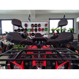 Handbars, hand guards, quad atv, black carbon