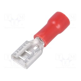 10 pcs x NINIGI - ST-003/R - Terminal: flat, 4.8mm, 0.8mm, female, 0.5÷1mm2, crimped, for cable