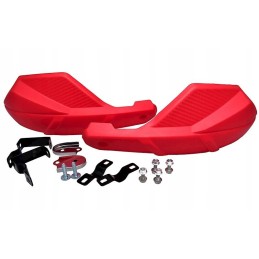 Red quad atv hand guards