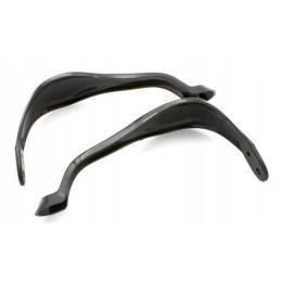 Handbars hand guards quad atv cross black set