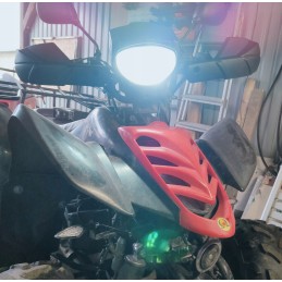 Handbars hand guards quad atv cross black set