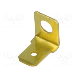 10 pcs x BM GROUP - BM 01009 - Terminal: flat, 6.3mm, 0.8mm, male, M4, non-insulated, screw, brass