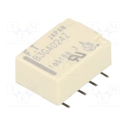 1 pcs x FUJITSU - FTR-B3GA024Z - Relay: electromagnetic, DPDT, Ucoil: 24VDC, 2A, 0.3A/125VAC, SMT