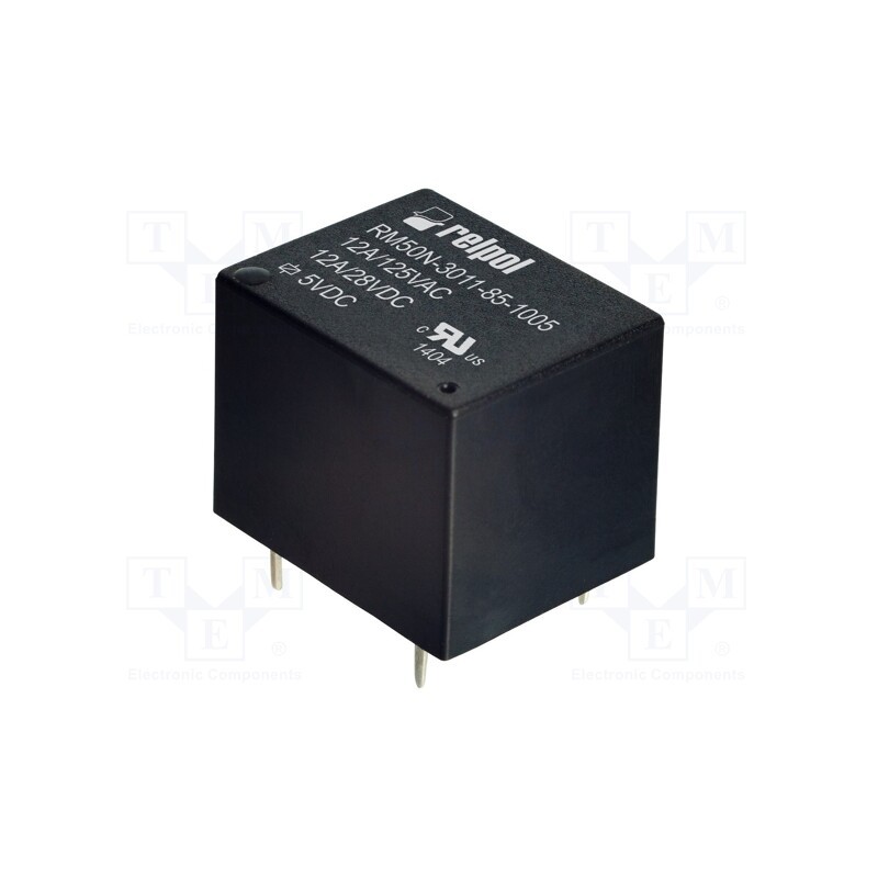 1 pcs x RELPOL - RM50N-3011-85-1005 - Relay: electromagnetic, SPDT, Ucoil: 5VDC, 12A, 12A/125VAC, PCB