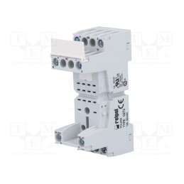 1 pcs x RELPOL - GZT2 - Socket, PIN: 8, 12A, 300VAC, on panel,for DIN rail mounting