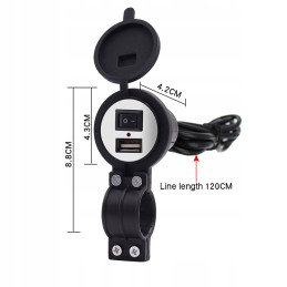USB socket charger handlebars power supplycross atv