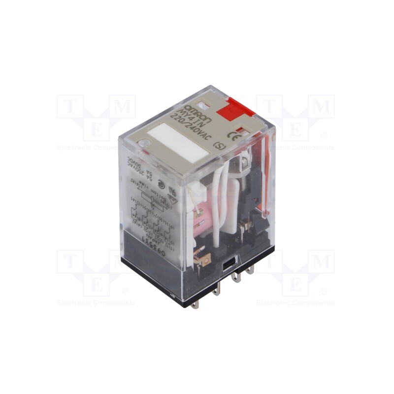 1 pcs x OMRON - MY4IN 220/240VAC (S) - Relay: electromagnetic, 4PDT, Ucoil: 230VAC, Icontacts max: 5A