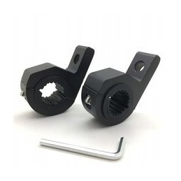 Fixing the headlight lamp holder to the crash bars tube