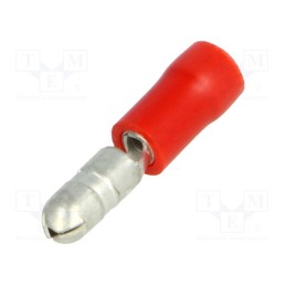 10 pcs x BM GROUP - BM 00130 - Terminal: round, male, Ø: 4mm, 0.25÷1.5mm2, crimped, for cable, red