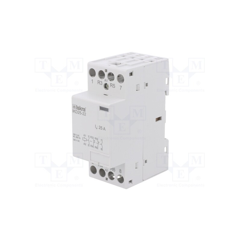 1 pcs x ISKRA - 30.046.017 - Contactor: 4-pole installation, 25A, 230VAC,220VDC