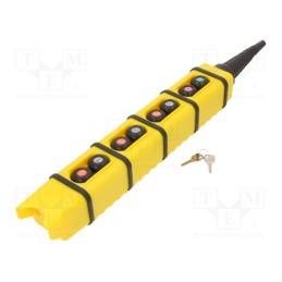 1 pcs x PROMET - W0-KS4-1-2 - Control station, KS, No.of butt: 8, round,convex, IP65, -20÷70°C